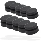 Hand Polishing Sponge Polishing Pad 10 Pack Puck Black Solid Ø 90/50mm Made in Germany