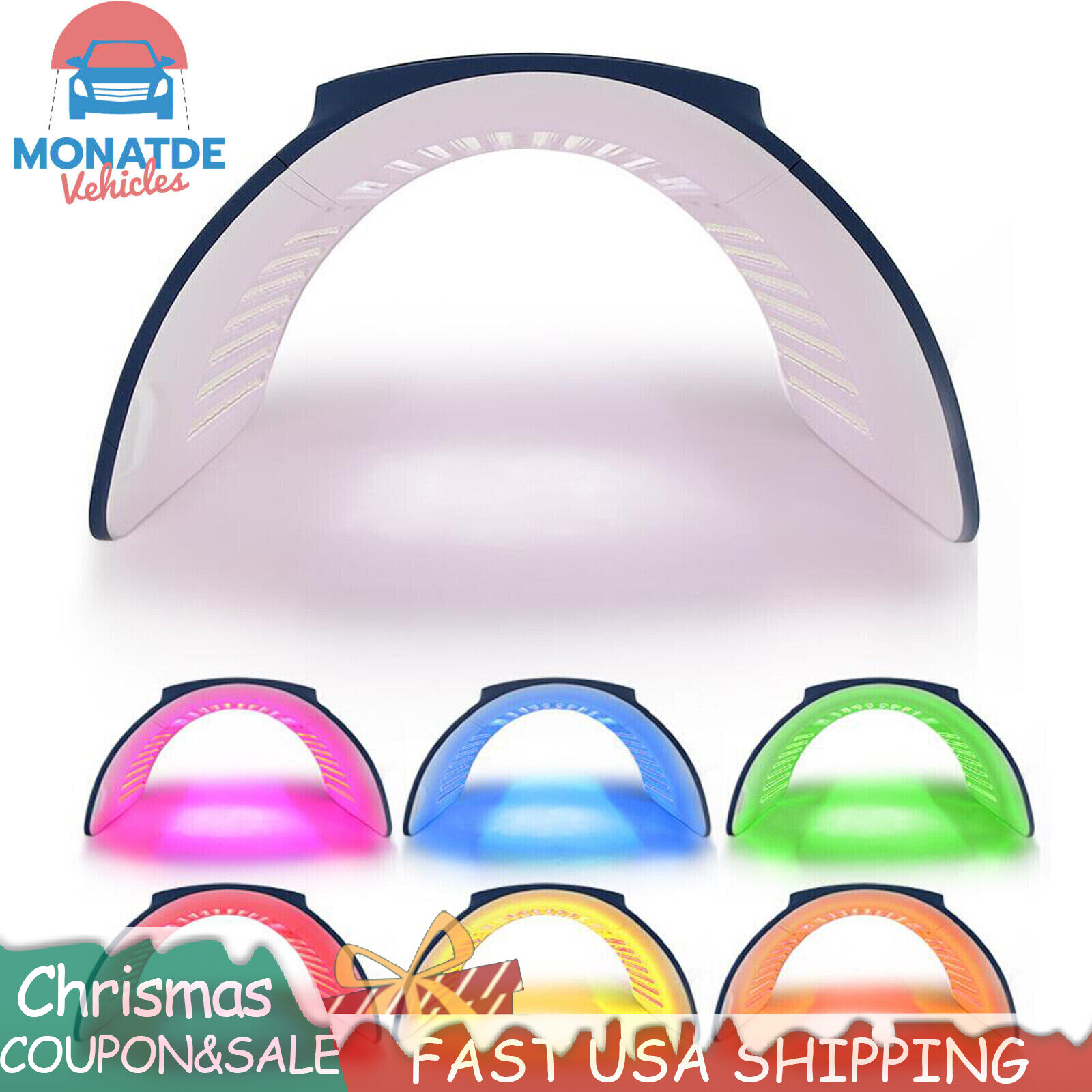 Foldable 7 Colors LED Photon Light Therapy Skin Rejuvenation PDT Lamp