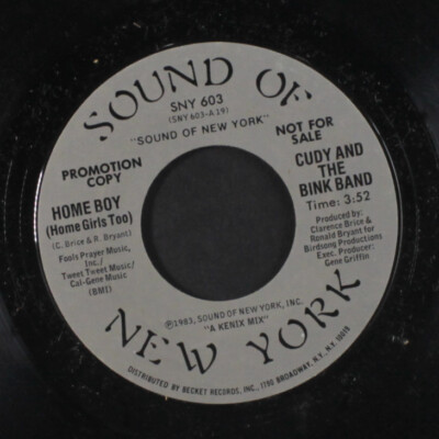 洋楽 CUDY AND THE BINK BAND/ BOY (US 12\") Cudy And The Bink Band – Home Boy (Home Girls Too) – Vinyl