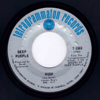 7'' Deep Purple - Hush / One More Rainy Day / US 1968