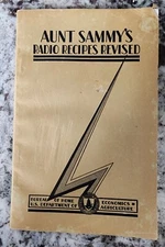 1931 Aunt Sammy's Radio Recipes Revised - Dept Of Agriculture Cookbook