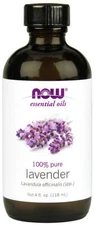 NOW FOODS 100% Pure Lavender Essential Oil 4oz For Burners & Diffusers Calm FREE