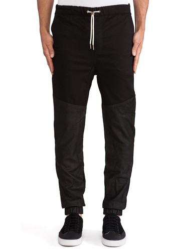 ZANEROBE Men's Black Leather Track 