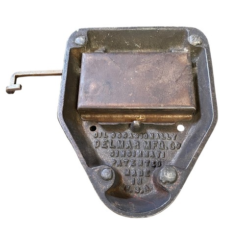 Antique Marvel 60 Cast Iron 2 Hole Punch DelMar Mfg Co Paper Puncher Made in USA - Picture 10 of 10