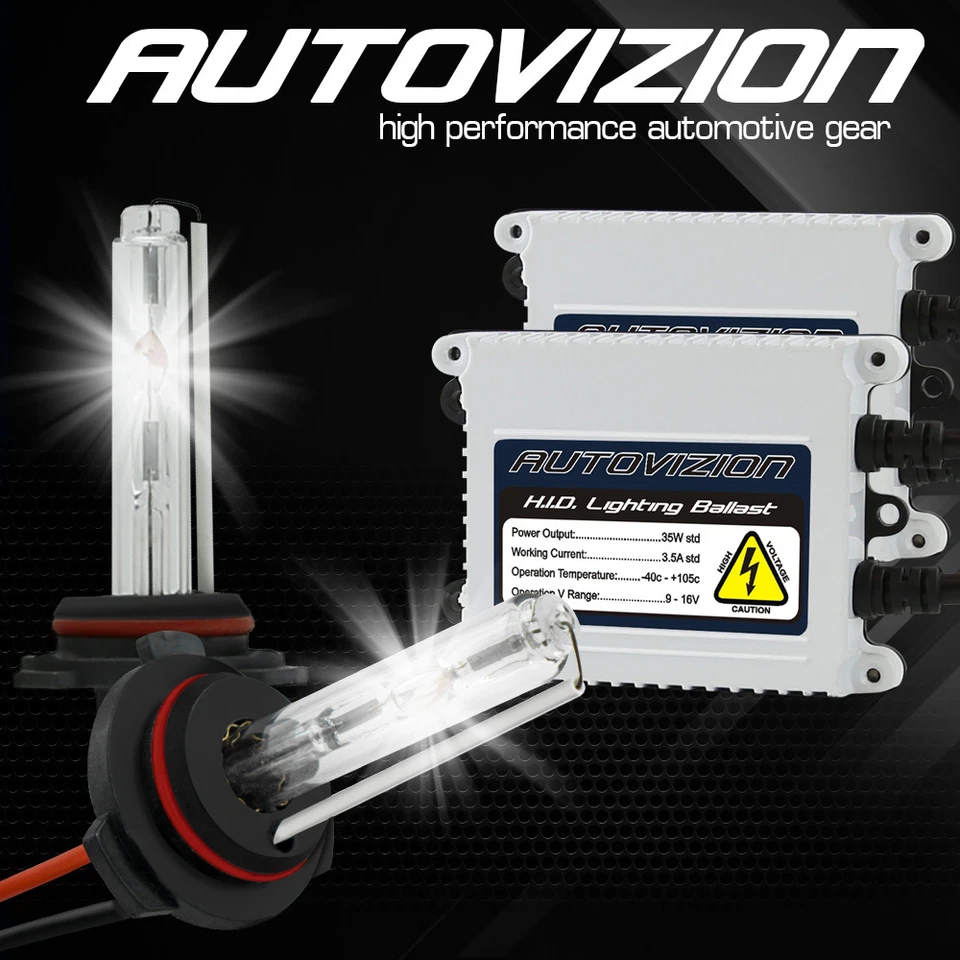 AUTOVIZION AC 35w Xenon HID Kit Slim H11 5000K White Beam HeadLight Conversion - Image 2 of 4