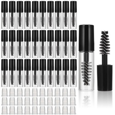 30Pcs Empty Mascara Tube with Eyelash Wand 2ml Mascara Bottles with Brush Rubber