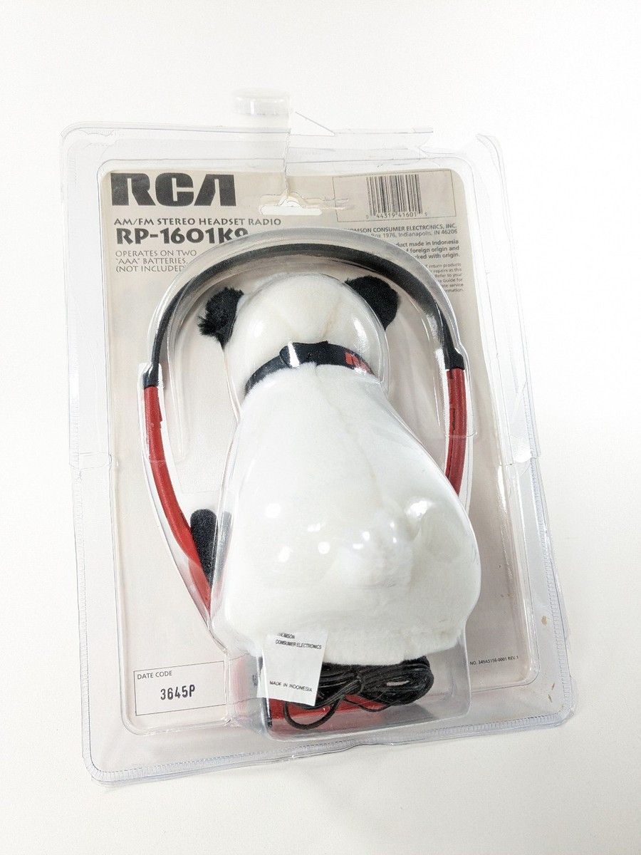 Open Box Vtg RCA Nipper Red Headset Radio with Plush RP-1601K9 | eBay