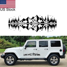 2pcs 39 Black Mountain Forest Tree Graphic Side Body Door Vinyl Decal Stickers 2pcs 39 Black Mountain Forest Tree Graphic Side Body Door Vinyl Decal Stickers