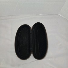 COSTA Del Mar Zippered Black w/ Blue logo Sunglasses Hard Case  Clean Cloth