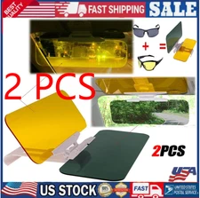 2 Car Sun Visor Extension Anti Glare Universal Day Night HD Tac Vision Shields