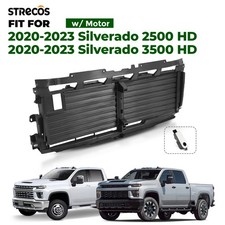 For 2020-2023 Chevrolet Silverado 2500hd 3500hd Upper Radiator Shutter W Motor
