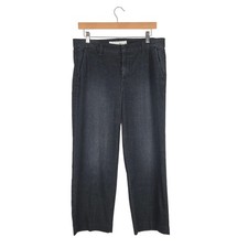 Frank  Eileen Westport Black Denim Wide Leg Jeans Size 8 Soft Stretch