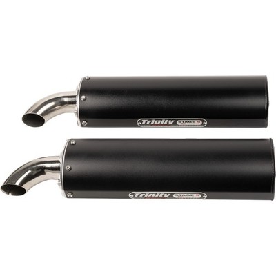 TRINITY RACING TR-4190D-BK Full Dual Exhaust System - 2024-2025 RZR XP 1000