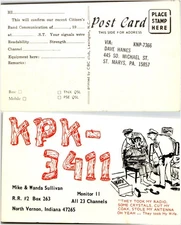 KPK-3411 QSL Sullivan Cartoon Took My Wife! North Vernon, IN