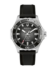 Bulova MARINE STAR 98B465 Sapphire Automatic Rubber Black