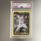Topps Update Series Paul Skenes Rookie Debut Yellow #US288 PSA 10 Pirates Card