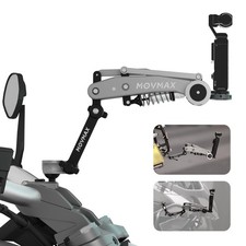 Aluminum Alloy Motorcycle Camera Clamp Mount for DJI Osmo Pocket 4/3/insta360...