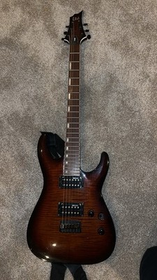 ESP LTD Electric Guitar Brown Solid Body 6 String Maple Neck 24 Frets
