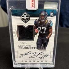 2017 Panini Limited - Rookie Patch AutoLeonard Fournette #129 AU, MEM, RC)#52/75