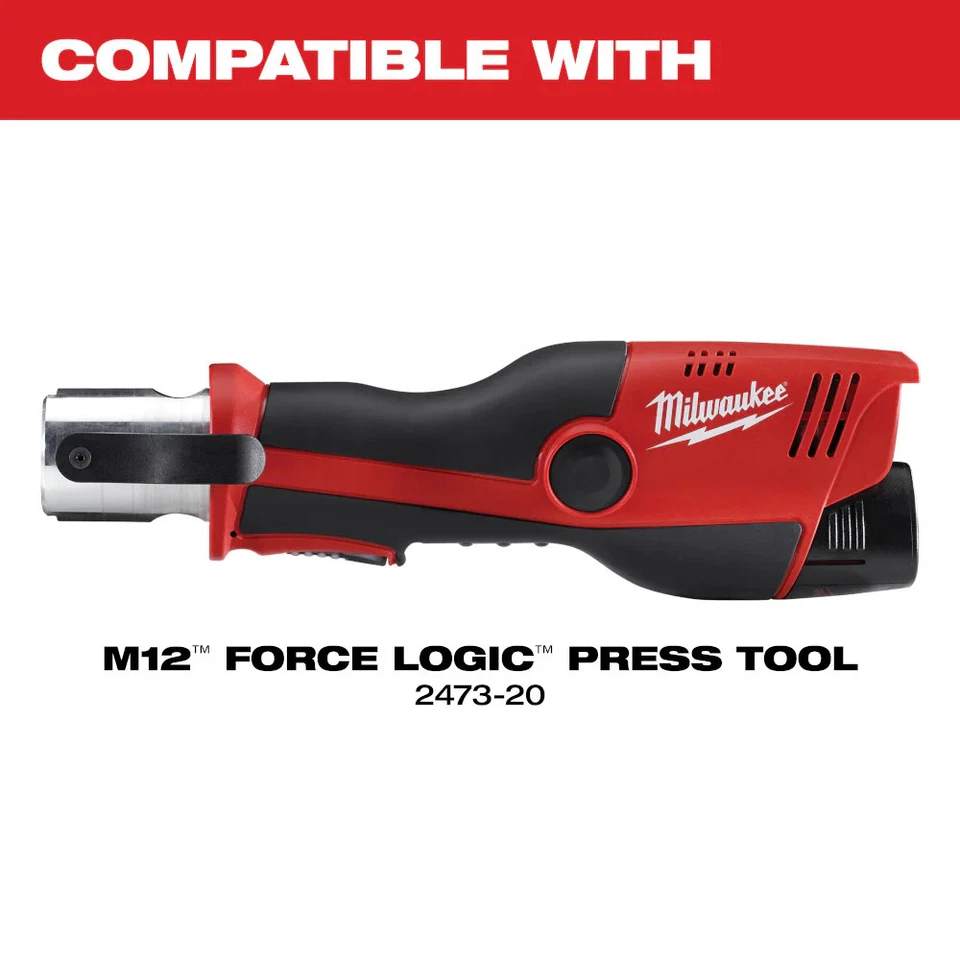 Milwaukee 49-16-2496X 1/2"-1" IPS-P Pivoting Press Ring Kit for M12 FORCE LOGIC - Image 4 of 4