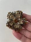 Signed HOBÉ Vintage Gold Tone Leaf Brooch • Textured Mid‑Century Costume Jewelry