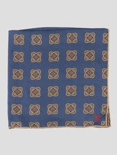 NEW ISAIA MULTICOLOR SILK POCKET SQUARE ONE SIZE I306