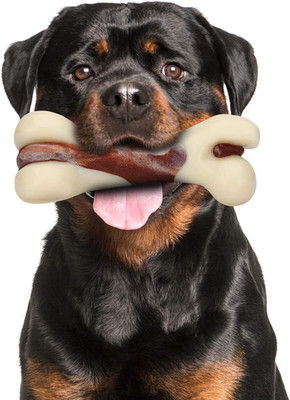 Indestructible Dog Chew Toys for Aggressive Chewers, Beef Flavor Durable Dog Tee