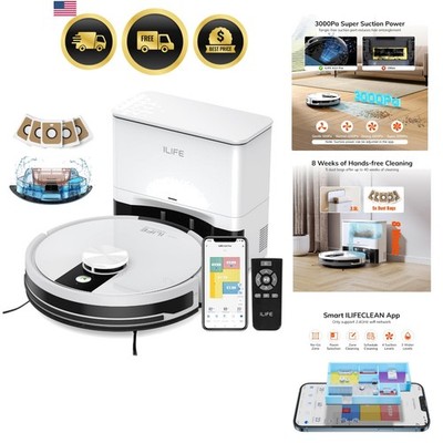 A12 Pro Robot Vacuum and Mop Combo, Self Emptying Station for 60 Days, LiDAR ...