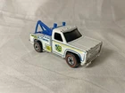 Vintage 1974 Hot Wheels Redline Ramblin Wrecker Larry's Towing Truck White