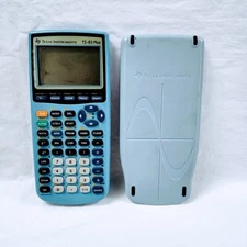Texas Instruments TI-83 Plus Blue Graphing Calculator With Cover