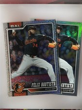 Félix Bautista 2026 Topps Series 1 #128 Sand glitter & Rainbow Foil Parallel Lot