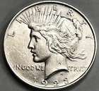 1923 Peace Dollar. 90% Silver. Free Shipping!