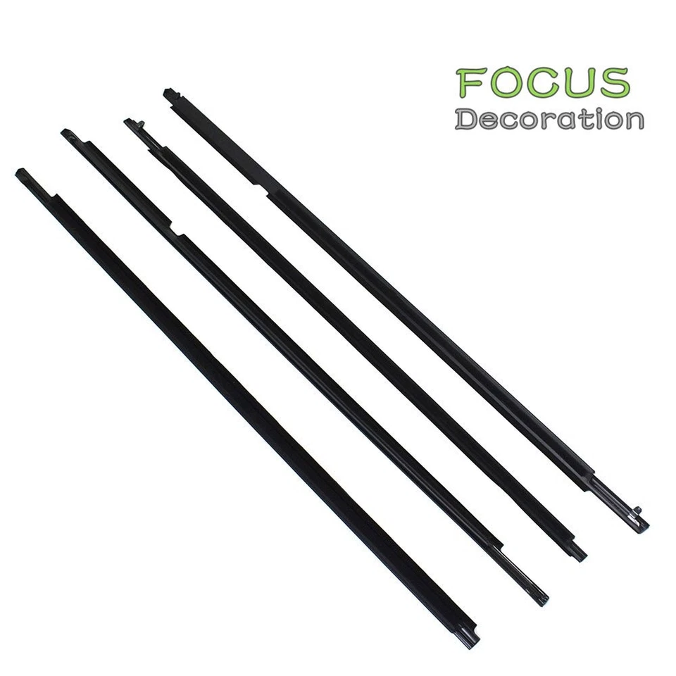 Para Toyota Highlander 08-10 4X Resistente para la intemperie Moldura de ventana Borde Alféizar Sello Cinturón Foto 3 de 4