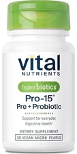 Hyperbiotics Vital Nutrients Pro-15 Prebiotics + Probiotics for Women and Men |