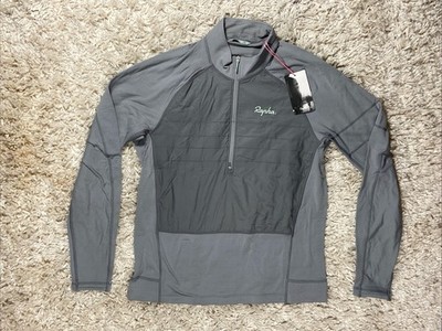 Rapha Explore Zip Neck Pullover SIZE Large Dark Grey NWT
