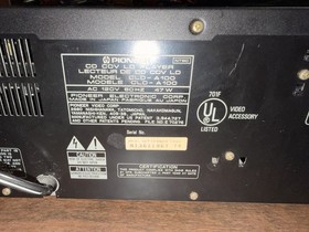 Pioneer CLD-A100 CD/LD LaserDisc Player w/ CU-CLD008 Remote & A/V Cables