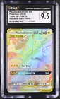 CGC 9.5 Pikachu & Zekrom GX 2019 Team Up 184/181 Rainbow Rare Holo Pokemon Card