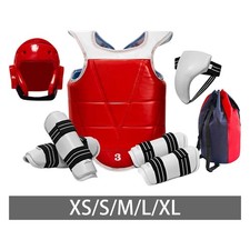Komplettes Taekwondo-Sparring-Set, verst&auml;rkt, vielseitig, mit Tragetasche