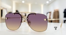 VERSACE VE2296 125270 Pale Gold Yellow Gradient Violet 60 mm Women's Sunglasses
