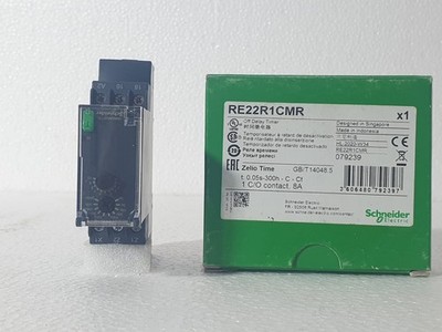 NEU | SCHNEIDER RE22R1CMR OFF DELAY TIMER RELAIS 8A 0,05S-300H SPANNUNG 24-240V