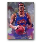 Larry Nance #2 Art Card Limited 8/50 Edward Vela Signed (Cleveland Cavaliers)