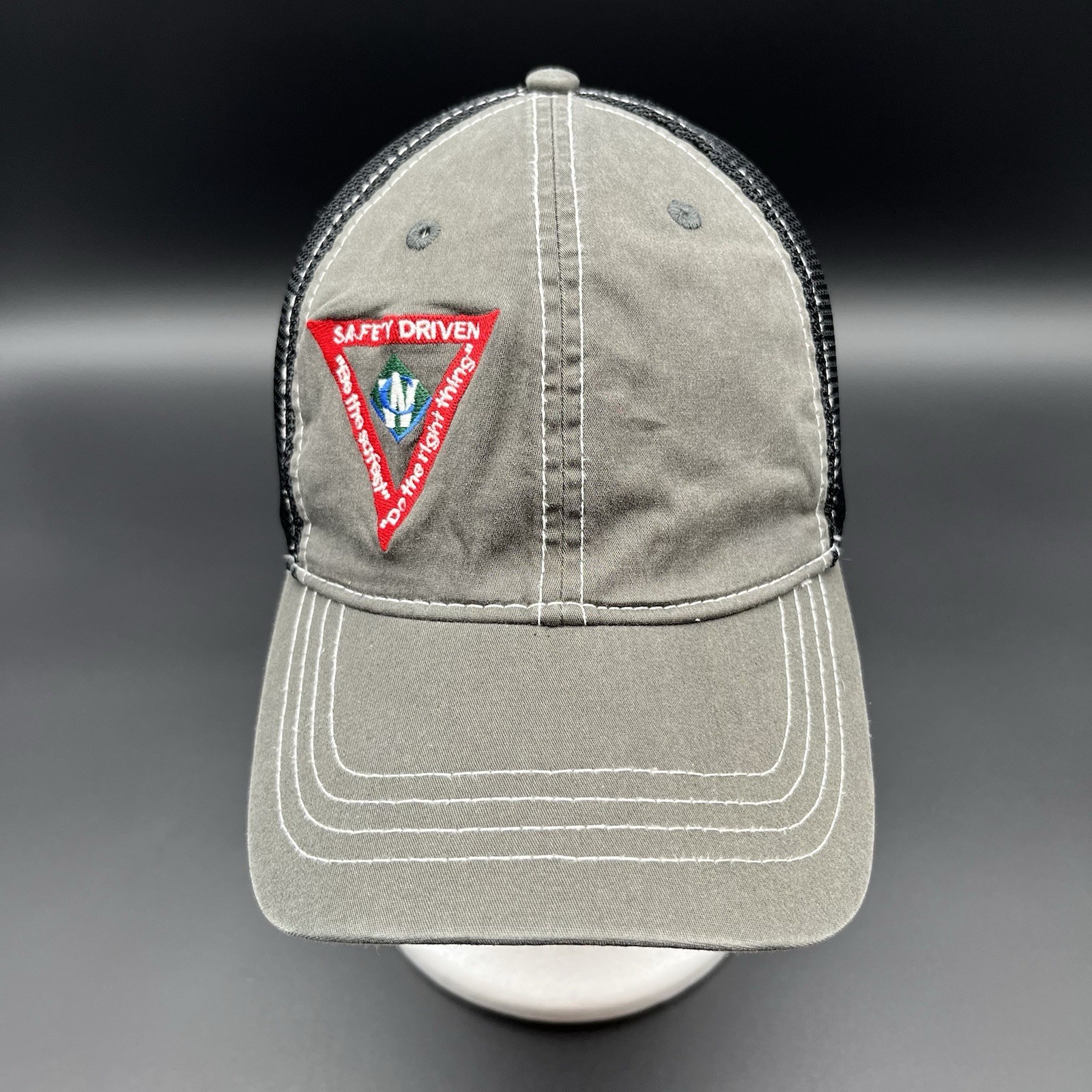 Waste Connection Strapback Hat Gray Embroidered L… - image 1