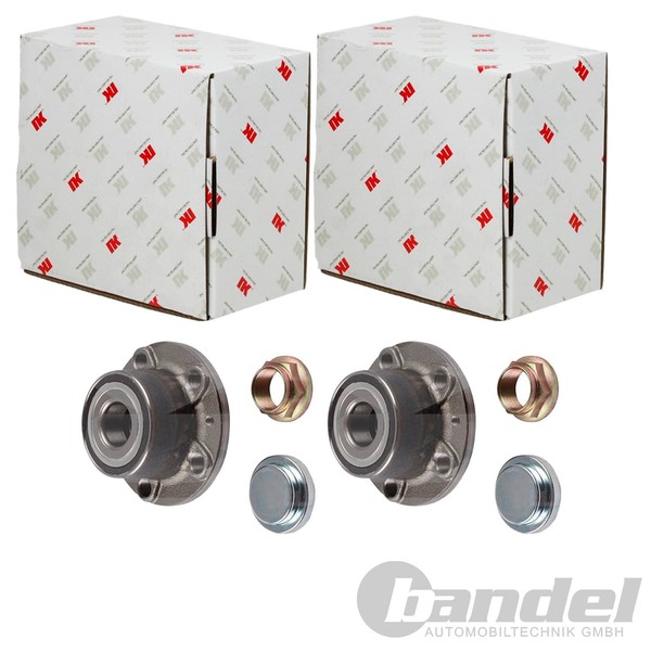 2X Nk RADLAGER-SATZ Hinten Passend FÜR CitroËN C8 Fiat Ulysse Lancia Phedra-image