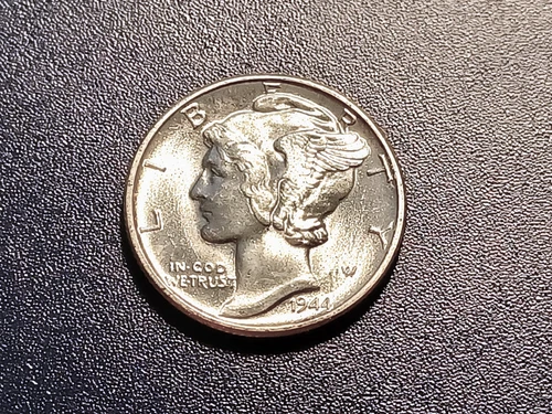 Gem BU+  1944-P Mercury Dime