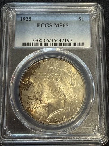 1925 P Peace Silver Dollar PCGS MS-65