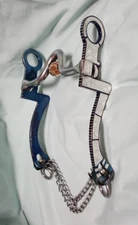 Western Sterling Silver Show Bit #B-1036 MP-06 Blued - Seven Shank 5-1/8" wide