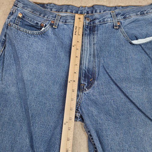 Levis 550 Relaxed Straight Medium Wash Denim Jeans Mens 40 x 30 - Picture 8 of 10