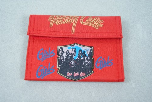 NOS vtg 80s MOTLEY CRUE Girls Girls Girls  Theatre of Pain Nylon Bi-Fold Wallet - Picture 2 of 5