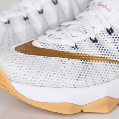 Nike Lebron 12 Low USA Sneakers Men\'s Size 8 White Gold Buy Nike LeBron 12 Low  main image 2