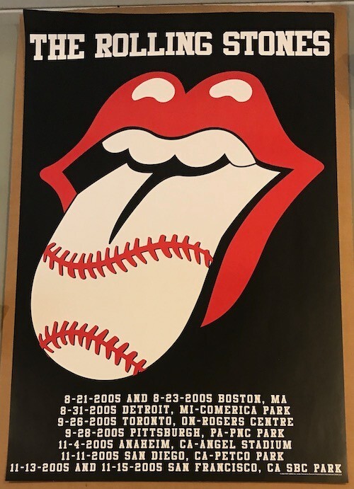 Rolling Stones Baseball Park 2005 Tour Poster Mega Rare 1st